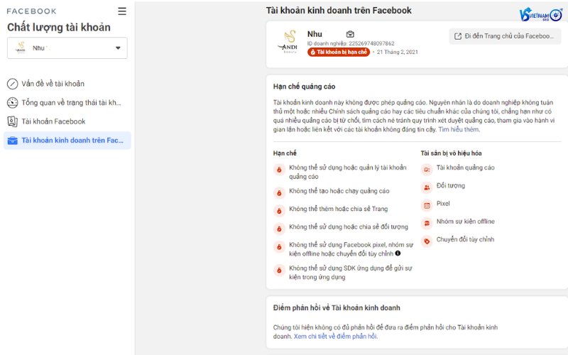 nguyên nhân dẫn đến khoá hoặc hạn chế