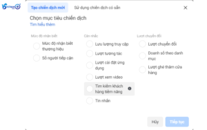 xác định mục tiêu quảng cáo