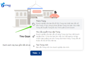Thêm Fanpage từ tài khoản cá nhân vào BM