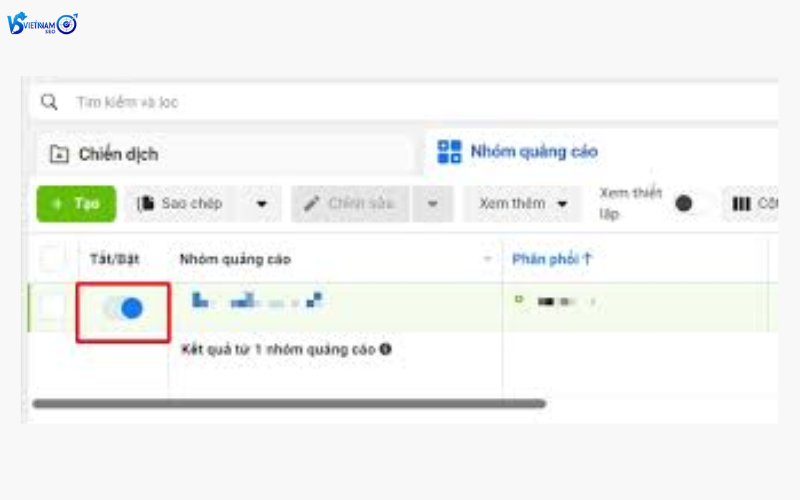 bật hoặc tắt quảng cáo